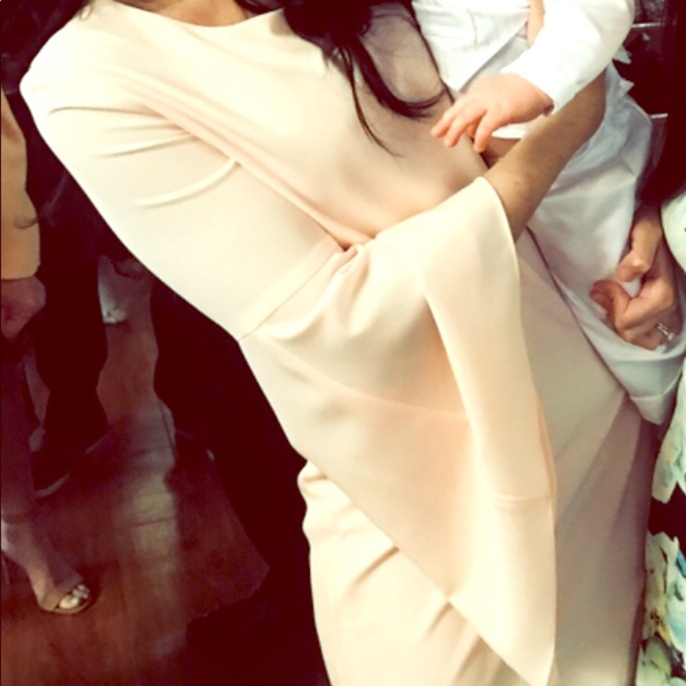 Bar III Pale Pink bell sleeved dress